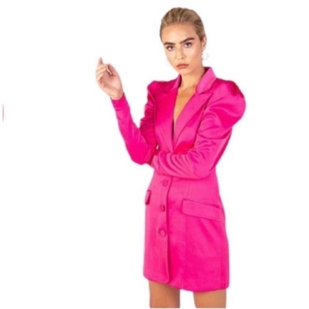 NWT Misha Chauntelle Blazer Dress Pink